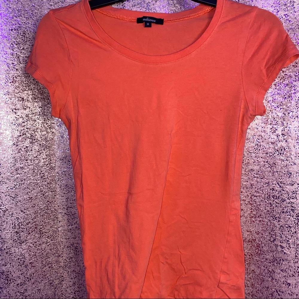 🍊 tangerine form fitting t shirt  🍊